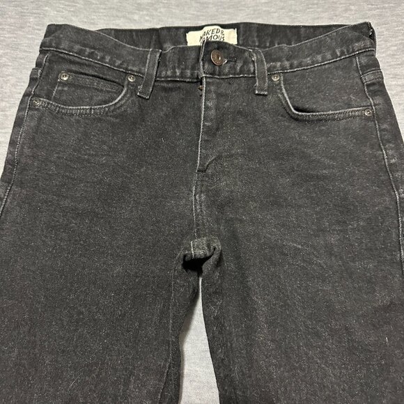 Naked & Famous Denim Jeans Mens 30x32 Black Stretch Super Guy Dark Wash - Picture 5 of 15